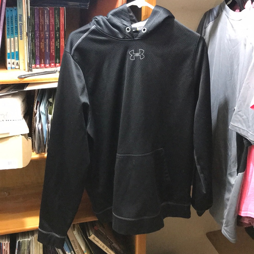 Under Amour Black hoodie mens workout large black